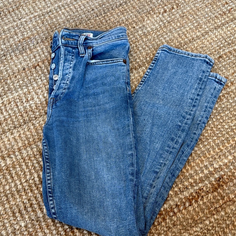 Re/Done Vintage Wash Skinny Jeans